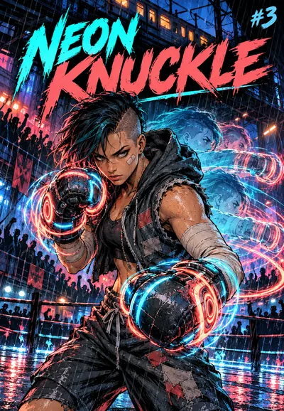 Neon Knuckle No. 3, cover art by Spencer Reeder