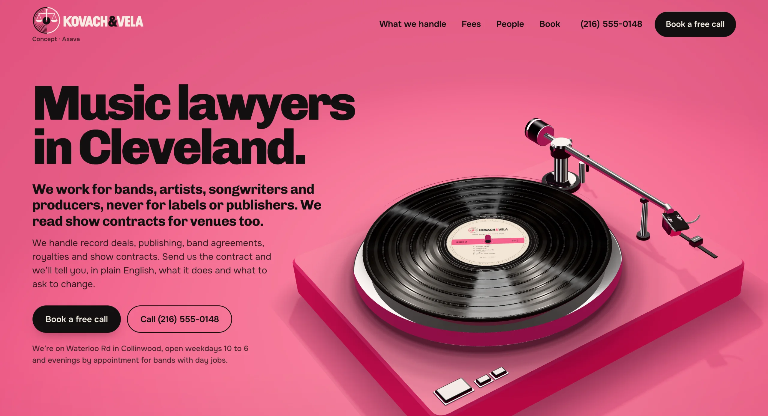 The Kovach & Vela homepage.